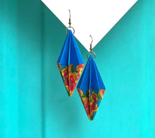 Load image into Gallery viewer, Two-tone origami earring baubles in various designs and colors
