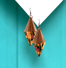 Load image into Gallery viewer, Two-tone origami earring baubles in various designs and colors
