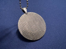 Load image into Gallery viewer, Pendant ball chain necklace in white, lavender, silver and blue with antique silver finish
