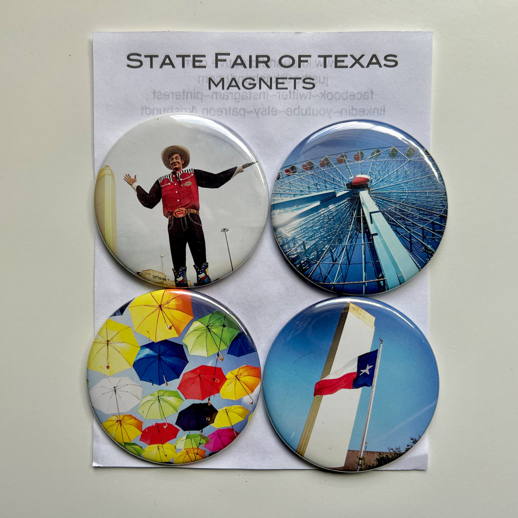 Refrigerator magnet sets, photography of State Fair of Texas
